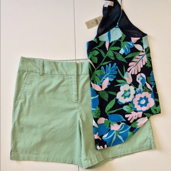 LOFT Pants - LOFT Riviera Shorts NWT Light Green